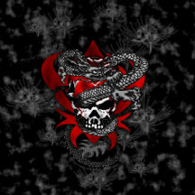 Dragon Skull w/Shadow Lilies