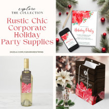 Rustic Chic Corporate Holiday Party Supplies