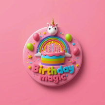 Magical Unicorn Birthday Party Invitation   Birthd