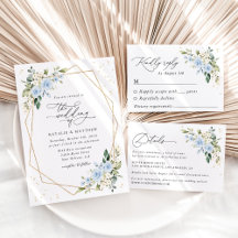 Blue and White Flowers Wedding Collection