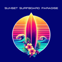Sunset Surfboard Paradise Collection