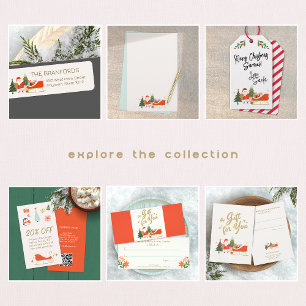 Aufkleber für das Geschenk vom Weihnachtsmann