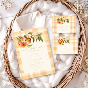 Sweet Little Peaches Kinderdusche Einladung
