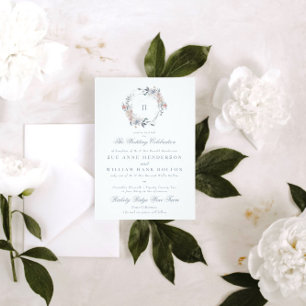 Einladung zur Einladung eines romantischen Blumenk