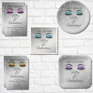 Fabulous 50 Lila Glam Eyes Paper Teller