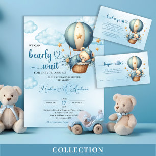 Teddybär schlafen in Heißluftballon Gefälligkeitsb Geschenkschachtel