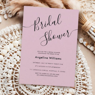 Flat Bridal Dusche Einladungskarte Einladung