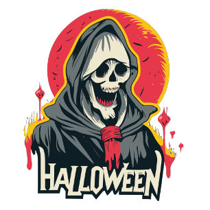 Halloween-Geist unter dem Regen T-Shirt