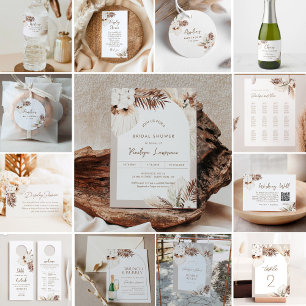 SIERRA Bohemisch Baby Dusche Wasserflaschenetikett