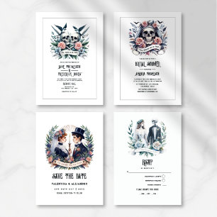 Hochzeit "Bis zum Tod machen wir Teil" Einladung