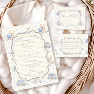 Blaubeer-Teddy-Garten-Toile-Wettbewerb Begleitkarte