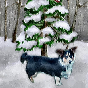 Cardigan Welsh Corgi Weihnachten