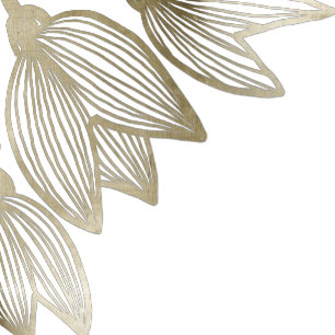 Gold Tulip Blüten   Hochzeit Einladung