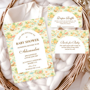 Küstentropical-Früchte-Babyshower Serviette