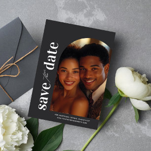 Limousine Modern Arch Foto Elegante Hochzeit Einladung