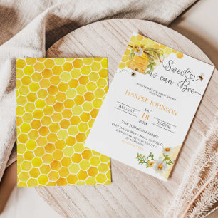 Was ist auf Ihrem Handy Bee Themed Baby Shower Gam Einladung