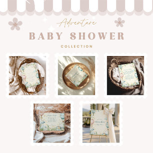 Pastel Sky Adventure Baby Shower Einladung