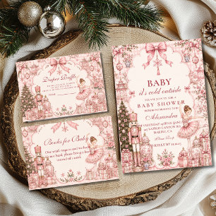 Verzauberte Ballerina-Baby-Party Einladung