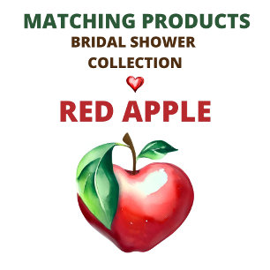 Red Apple Brautparty Einladung