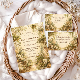 Zeitloses Botanisches Boho-Baby-Shower Serviette