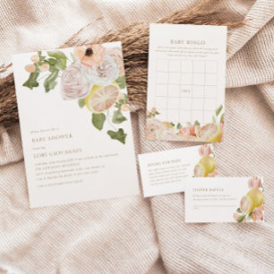 Moderne Rosa Lemonade Sommertaucher Raffel Begleitkarte