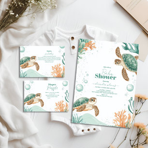 Niedliche Meeresschildkröte Pappteller