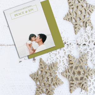 Weihnachten Frieden und Freude Minimalistischer Ur