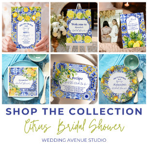 Lemon Main Squeeze Brautparty Dankeskarte