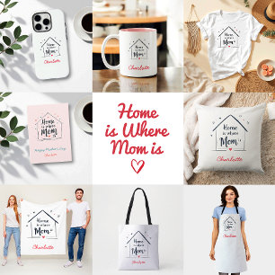 Zuhause ist dort, wo Mama ist   Niedlicher und ein Kissen