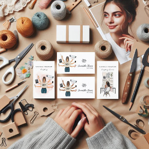 QR Code-Visitenkarte für Queen Crafter Visitenkarte