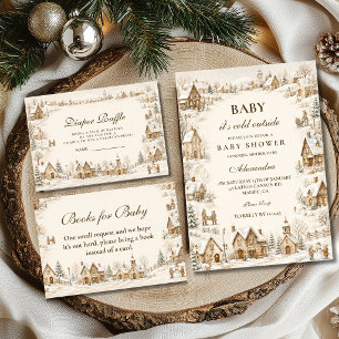 It Takes a Village Baby Shower Serviette