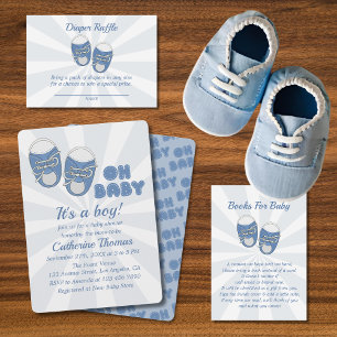 Oh Baby   Baby Shots Dusty Blue Boy Buchanfrage Begleitkarte