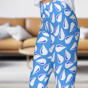 Modernes Gelb- und Blautönmuster Leggings