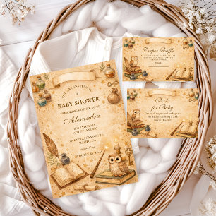 Vintage-Zaubertrank-Baby-Party Einladung