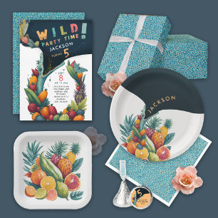 Cooler Krokodil-Aligator Reptile Skin Aquamarines  Geschenkpapier