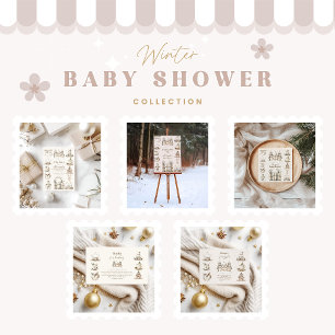 Neutrales Weihnachtskollektiv Baby Show Diapper Ra Begleitkarte