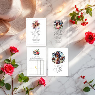 Derby Inspiriert Brautparty "Off to the Altar" Einladung