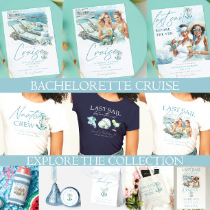 Cruise Bachelorette Personalisiert Letztes Segel Selters Dosenkühler