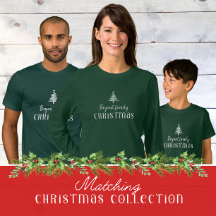 Spezieller Weihnachtsbaumgrün, lange Hülle T-Shirt
