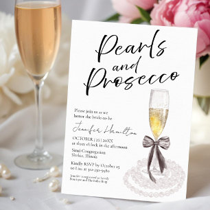 Prosecco Brautparty Beratung für die Bride Card Einladung