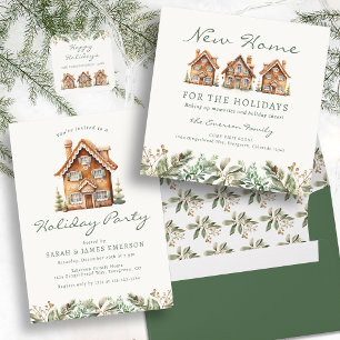 Weihnachtsgebäck Party Gingerbrot Einladung