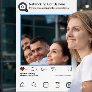 Minimalistische Visitenkarte für Networking