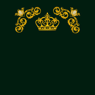 Emerald Green und Gold Damask Royal Wedding Einladung