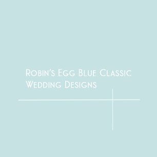 Robin's Egg Blue Classic Wedding Einladung
