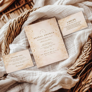 Elegante Brautparty unter dem Sternenhimmel Dankeskarte