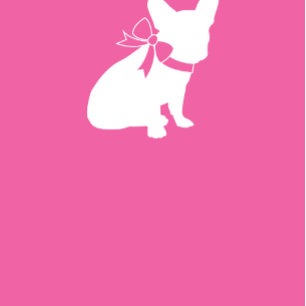 French Bulldog Baby Shower Frenchie Pink Girl Einladung