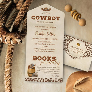 Kleiner Western Cowboy Babydusche Geschenkschachtel
