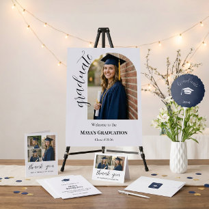 Moderne redaktionelle Schrift Multi-Photo-Abschlus Einladung
