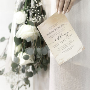 Ombre Yellow Mattiert Foil Elegante Hochzeit Einladung