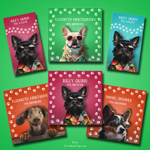 MAGNETISCHE Hundeschwalbe Pfoten drucken große Kar Magneteinladung